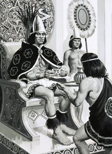 Kejsar Montezuma från aztekerna gillade att dricka kakao av English School