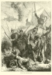 Möte före Metz, augusti 1870 av English School