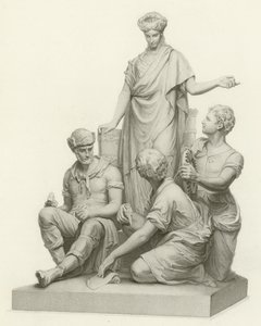 Engineering, Albert Memorial, Hyde Park, London (gravyr) av English School