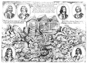 Englands ark säkrad och fienderna till parlamentet och kungariket överväldigade, 1645-46 av English School