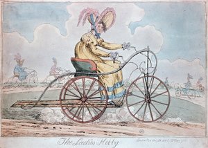 Engelsk humoristisk teckning "The Lady Hobby" av English School