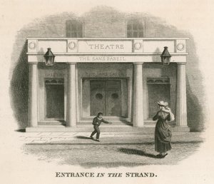Entré i The Strand of the Sans Pareil Theatre (Adelphi Theatre), London av English School
