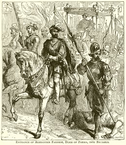Alexander Farnese, hertig av Parma, inträde i Bryssel av English School