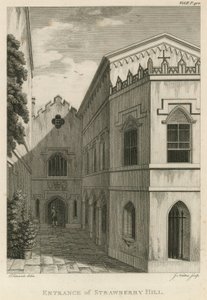 Ingång till Strawberry Hill, London av English School