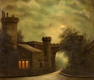Ingång till Towneley Park, vid Moonlight