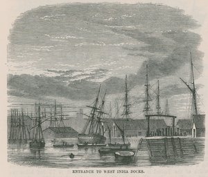 Ingång till West India Docks av English School