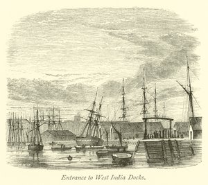 Ingång till West India Docks av English School