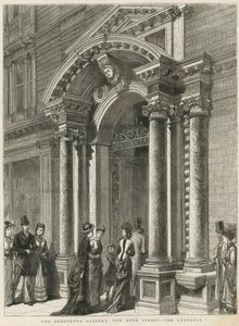 Ingång till Grosvenor Gallery av English School