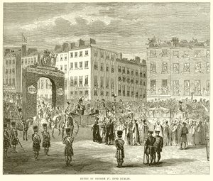George IV:s inträde. till Dublin av English School