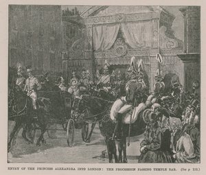 Prinsessan Alexandrias intåg i London av English School