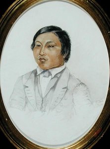 Erasmus Augustine Kallihirua, ca 1855 (akvarell på papper) av English School