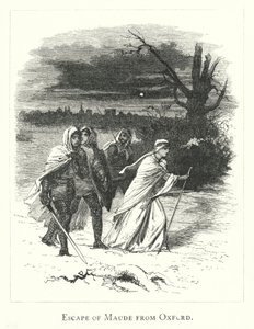 Escape of Maude från Oxford (gravyr) av English School