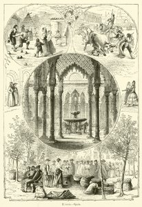 Europa, Spanien (gravyr) av English School