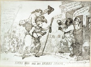 Varje man har sin hobbyhäst, publicerad 1784 av English School