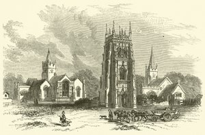 Evesham Abbey (gravyr) av English School