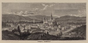 Evreux, Normandie (gravyr) av English School