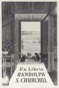 Ex Libris Randolph S Churchill av English School