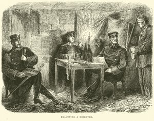 Undersöker en desertör, februari 1871 av English School