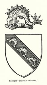 Exempel, Dolphin embowed (gravyr) av English School