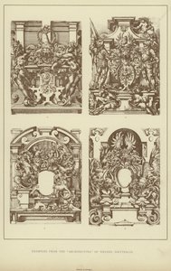 Exempel från "Architectvra" av Wendel Dietterlin (litho) av English School