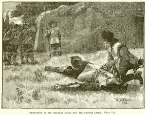 Avrättning av Sir Charles Lucas och Sir George Lisle av English School