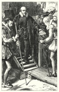 Avrättning av Sir Walter Raleigh av English School