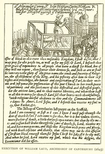 Avrättning av William Laud, ärkebiskop av Canterbury (1645) av English School