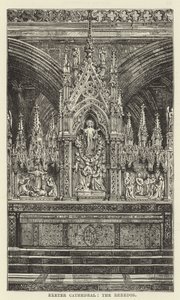 Exeter Cathedral, reredos av English School