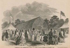 Utställning av Horticultural Society of London, Chiswick Gardens av English School
