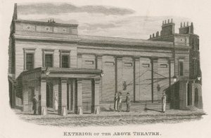 Exteriör av Regency Theatre, Tottenham Street, Tottenham Court Road, London av English School