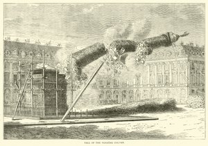 Fall of the Vendome Column, april 1871 av English School