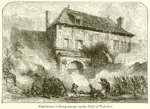 Bondgård i Hougoumont på Field of Waterloo