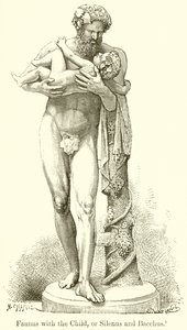 Faunus med barnet, eller Silenus och Bacchus av English School
