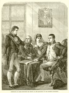 Ferdinand av Spanien avsäger sig sin krona vid kejsar Napoleons diktat av English School