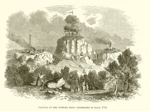 Högsta högtidens högtid firas i Paris 1794 av English School