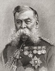 Fältmarskalk Sir John Linthorn Arabin Simmons av English School