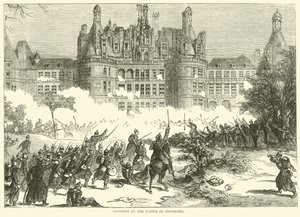 Strid vid slottet Chambord, december 1870 av English School