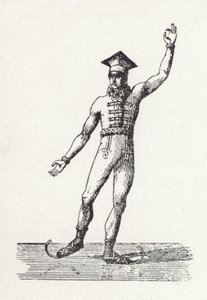 Figur av en man som åker skridskor av English School