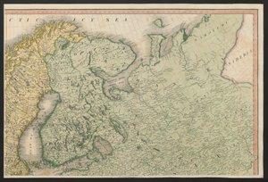 Finland och Ryssland, från Europa, som beskriver alla förändringar av territoriet, tillsammans med deras avvikelser i gränslinjerna för dess flera imperier och stater som överenskommits om och bekräftas av det definitiva fördraget i Paris, 20 november 1815 av English School