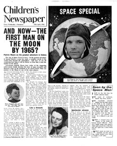 Första människan på månen 1965, framsidan av 