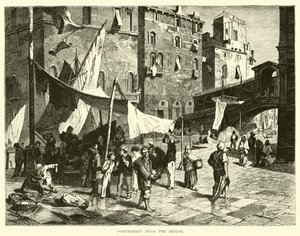 Fiskmarknad nära Rialto av English School
