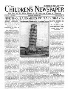 Five Thousand Miles of Italy Shaken, framsidan av 