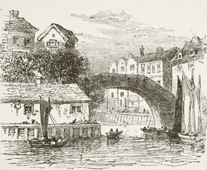 Fleet Bridge, London på 1600-talet, från 