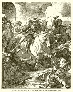 Flight of Monmouth efter slaget vid Sedgemoor, 1685 av English School