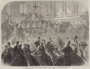 Flower Show of the United Horticultural Society, Albion Hall, Moorgate-Street (gravyr) av English School