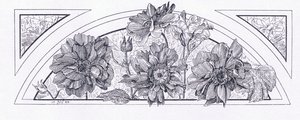 Blomsterdesign, från The Magazine of Art 1893, Cassell and Company, 1893 av English School