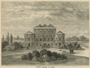 Foley House år 1800 av English School