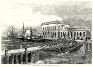 Folkestone och sydöstra kusten (gravyr) av English School