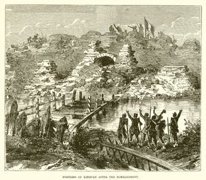 Fortress of Kinburn efter bombardementet av English School