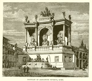 Fontän av Alexander Severus, Rom av English School